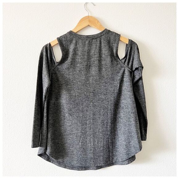 Ann Taylor LOFT Cold Shoulder Shimmer Top - Picture 3 of 6